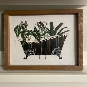 Framed Botanical Bathtub Art